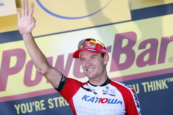 Katusha's Alexander Kristoff wins the stage 12 sprint