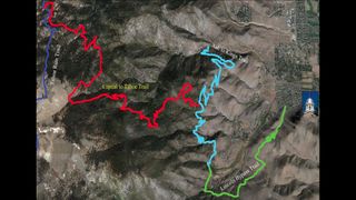 Carson City to Canada Quest: Hike the PCT and Get Paid map