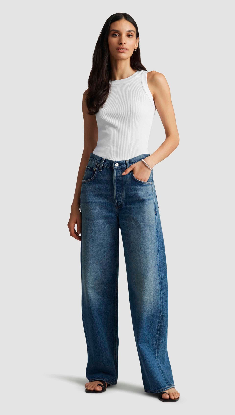 Argent, Ayla Baggy in Regenerative Cotton | Clean Indigo