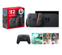 Nintendo Switch 2 'Mario Kart World' bundle, Pro controller, 'Tears of the Kingdom' (digital)