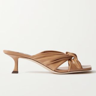Jimmy Choo Avenue 50 Knotted Leather Mules