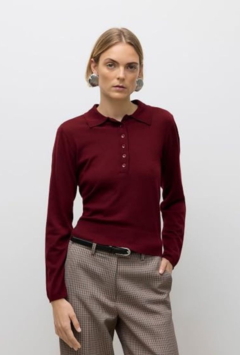 VERO MODA, Awsikita Ls O-Neck Polo Knit
