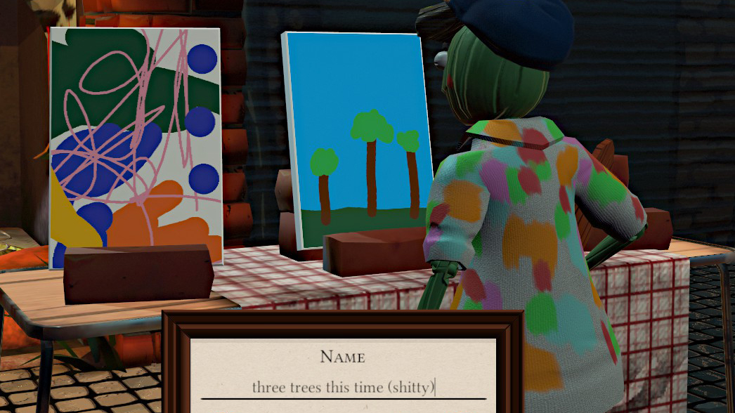 You can paint anything in this art game so I painted 100 pictures of trees