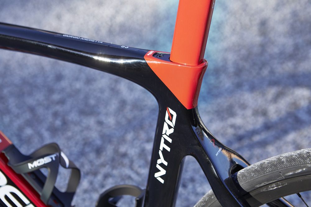 The Nytro has the same curves and design as the Pinarello Dogma and Gan