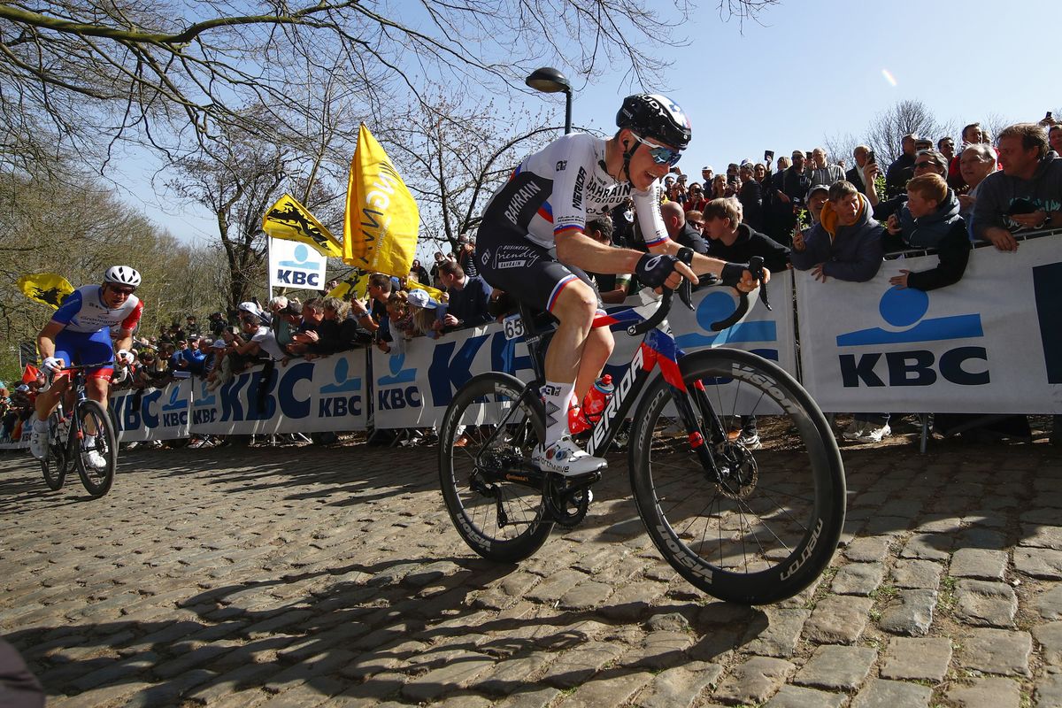 Gent Wevelgem 2022 - 84th Edition - Ypres - Wevelgem 248,8 km - 27/03/2022 - Matej Mohoric (SLO - Bahrain Victorious) - photo Luca Bettini/SprintCyclingAgency&Acirc;&copy;2022