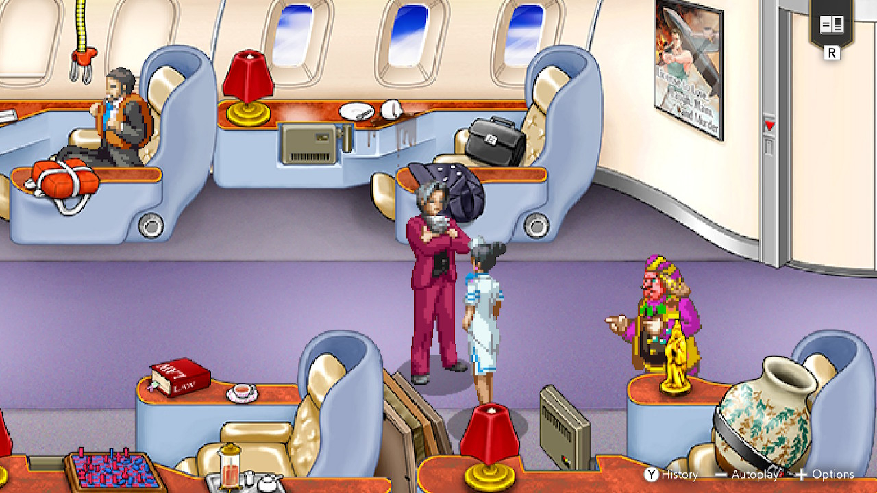 A screenshot of the pixel artwork of Ace Attorney Investigations Collection