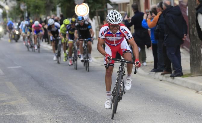 Joaquim Rodriguez (Katusha) attacks Contador and Froome