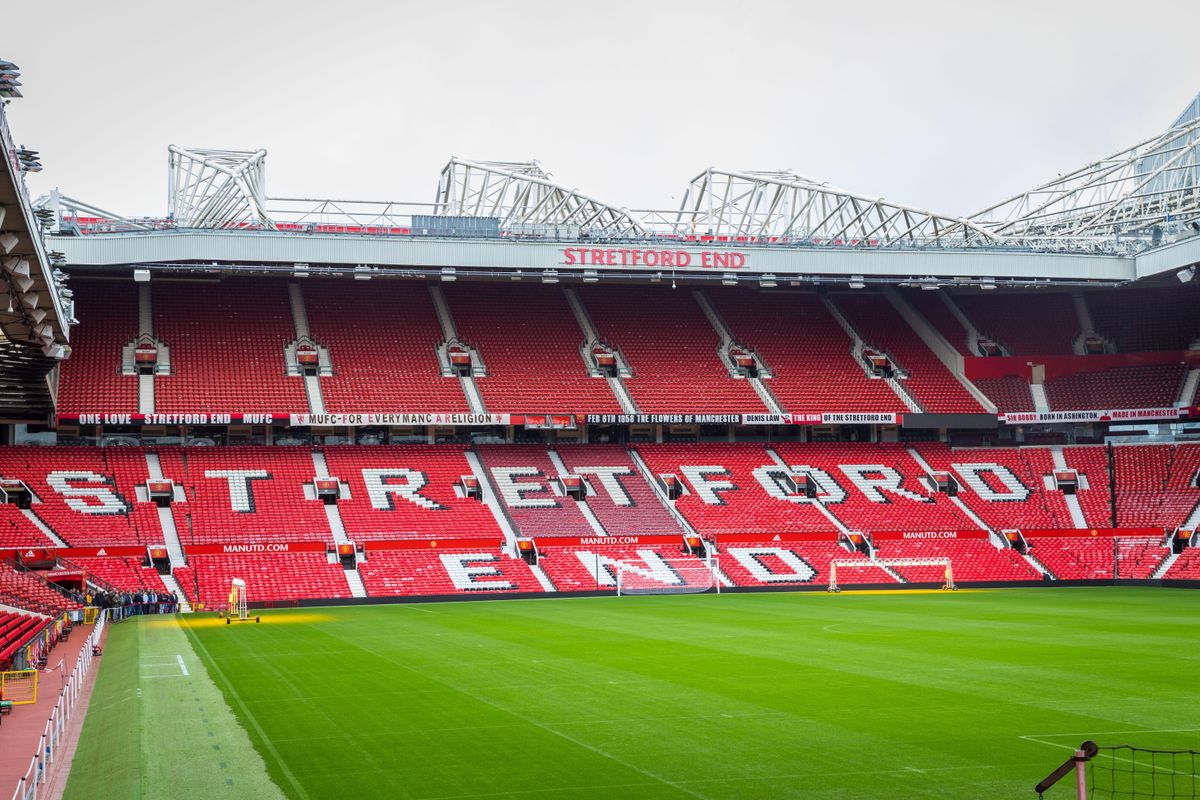 The Stretford End stand at Old Trafford