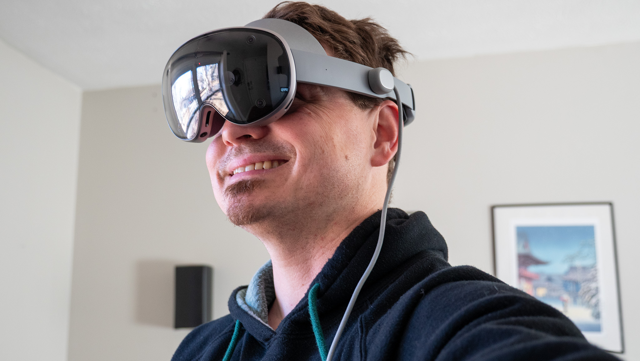 Wearing a Samsung Galaxy XR