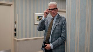 Charles (Ted Danson) standing at a corner in Netflix's "A Man on the Inside"