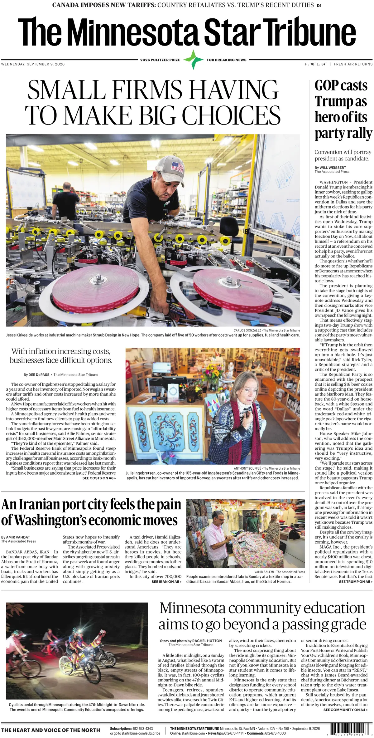 The Minnesota Star Tribune
