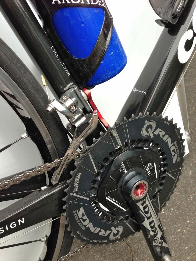 A chain catcher can be a handy addition when using Rotor Q-rings