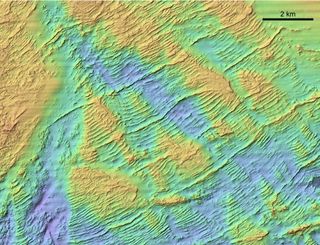 3D imagery shows the seafloor on the Scotian Shelf off the Atlantic coast of Canada.