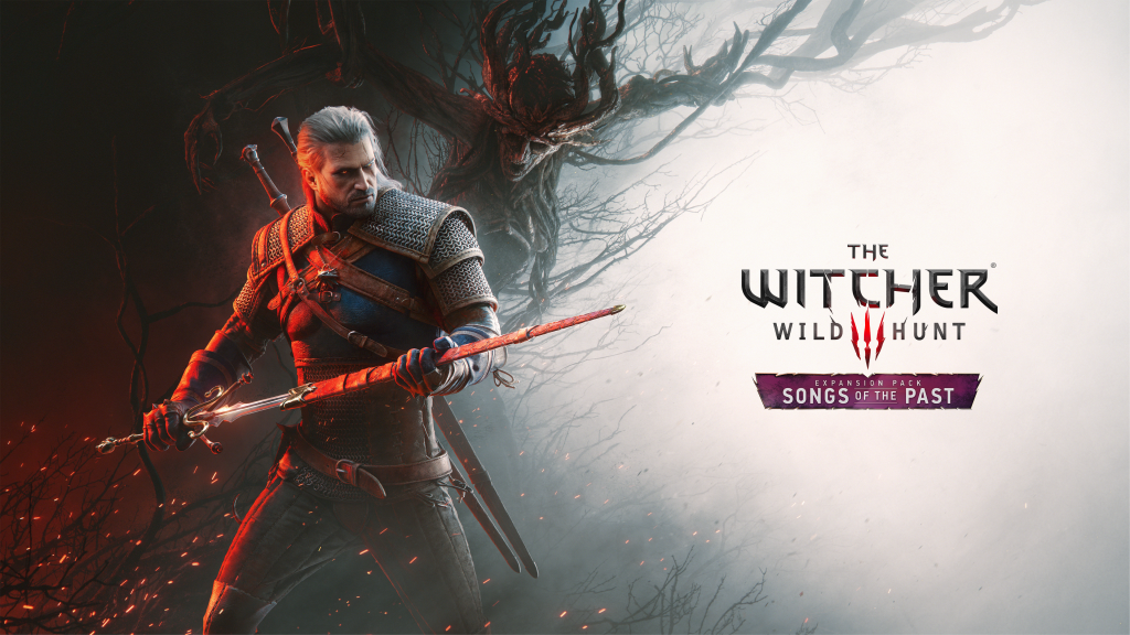 Title card for the Witcher Wild Hunt Songs of the Past DLC