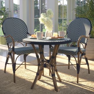 Laura Ashley Riviera Navy Bistro Set