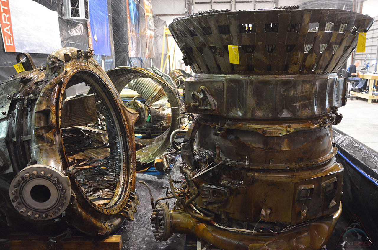 Apollo F-1 Engine Parts Recovered 