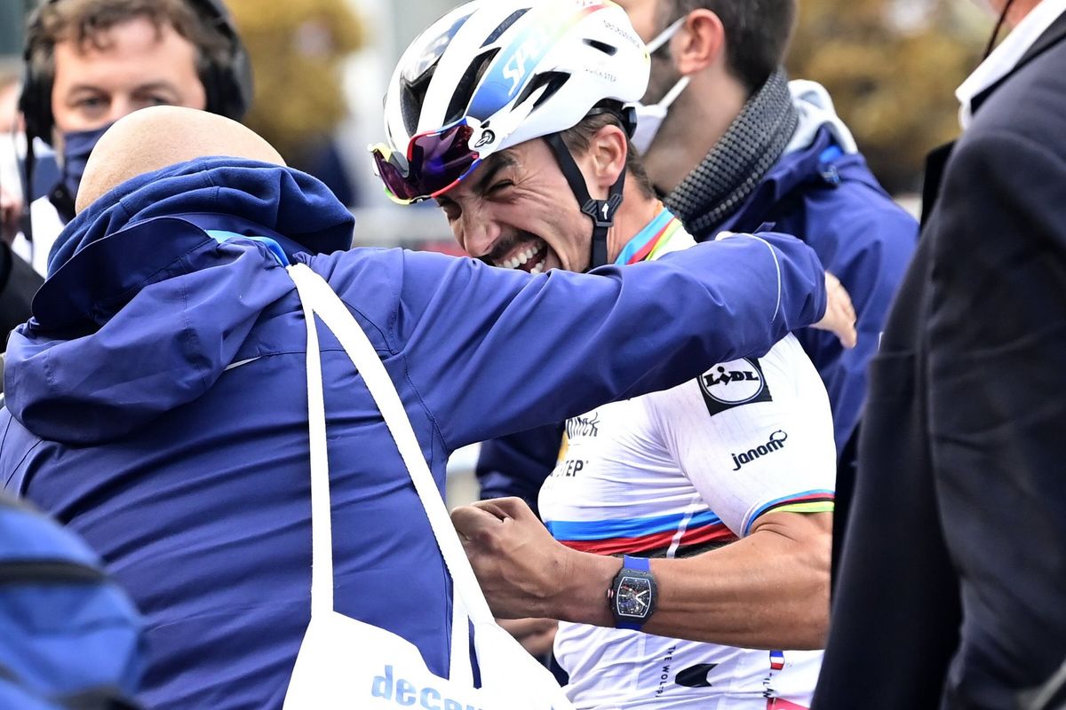 Liege Bastogne Liege 2020 106th Edition Liege Liege 257 km 04102020 Julian Alaphilippe FRA Deceuninck Quick Step photo Peter De VoechtPNBettiniPhoto2020