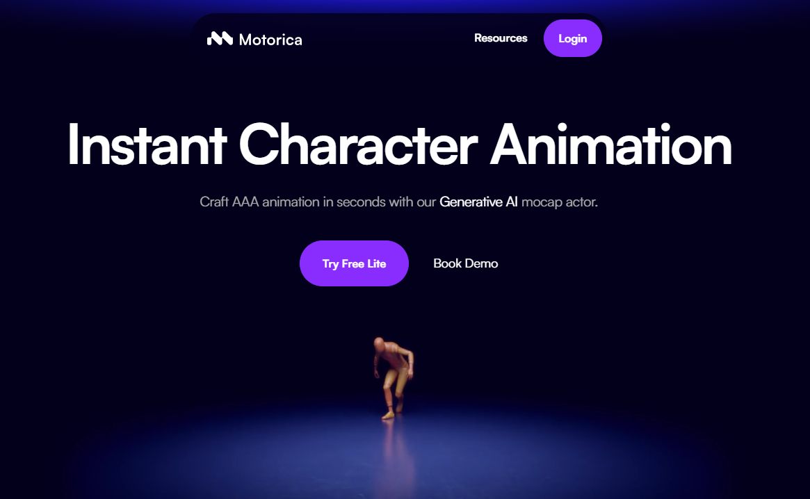 Screen grab of Motorica ai