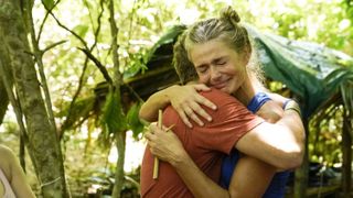 Craig Morgan hugging Paulina Porizkova