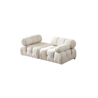 Quiteri Upholstered Loveseat in white