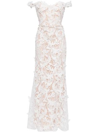 Lace-Detailing Gown