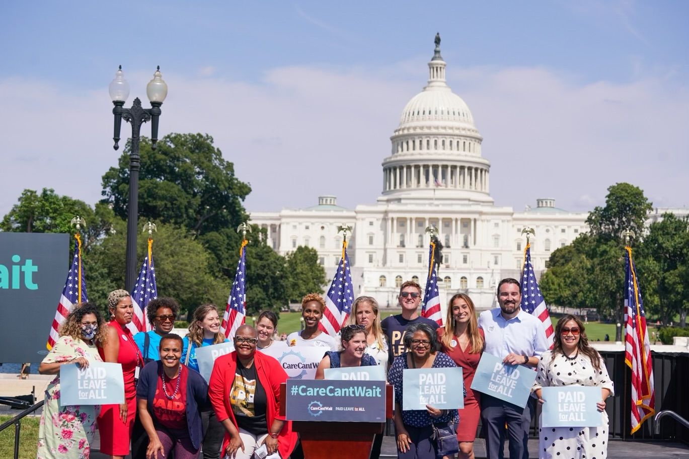 Paid Leave For All unites organizations and advocates, building a united coalition fighting for the 75% of Americans who do not have paid leave through an employer.