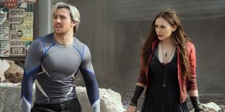 Aaron Taylor-Johnson and Elizabeth Olsen in Avengers: Age of Ultron