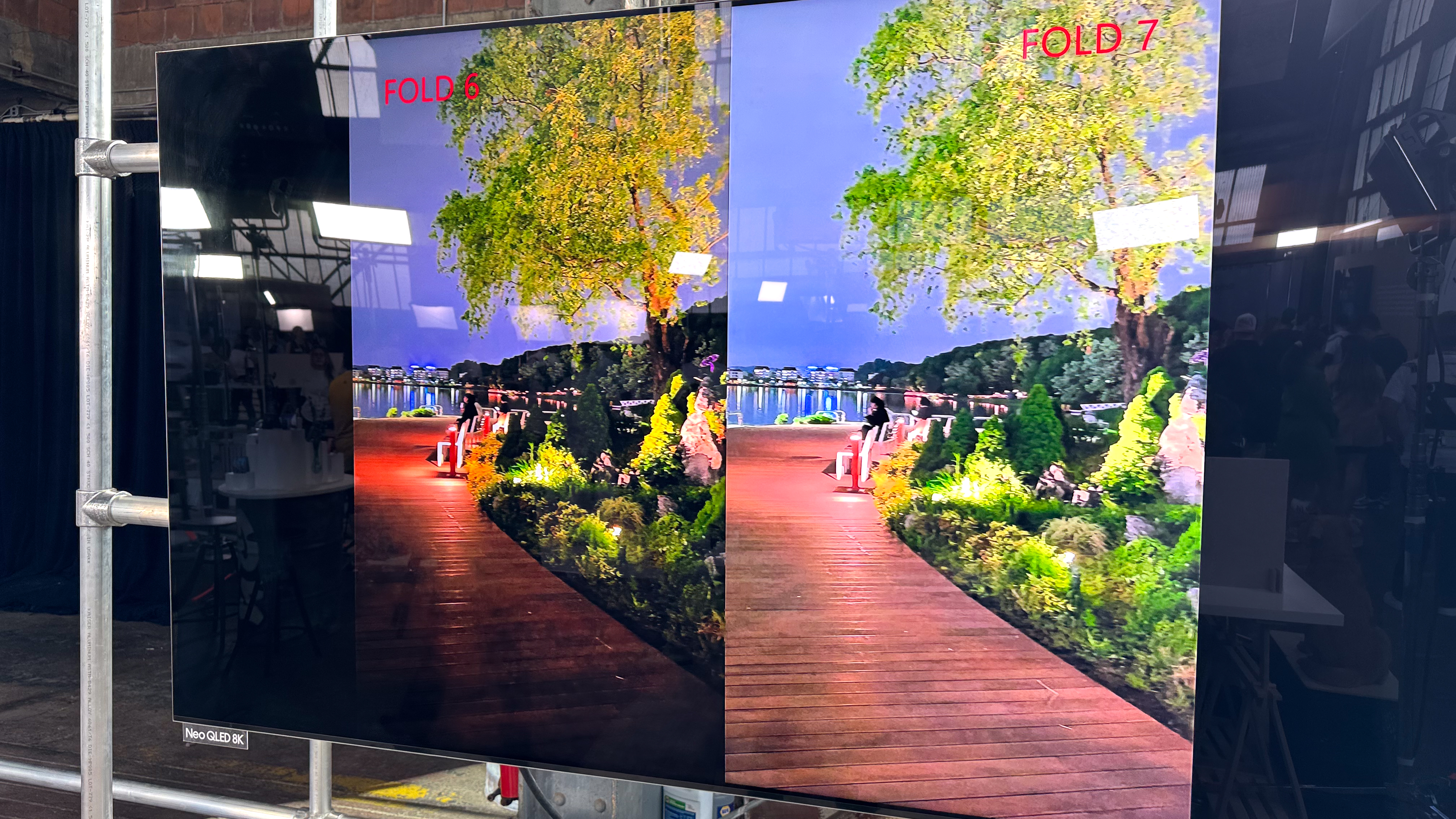 Galaxy Z Fold 7 shown during Samsung hands on event