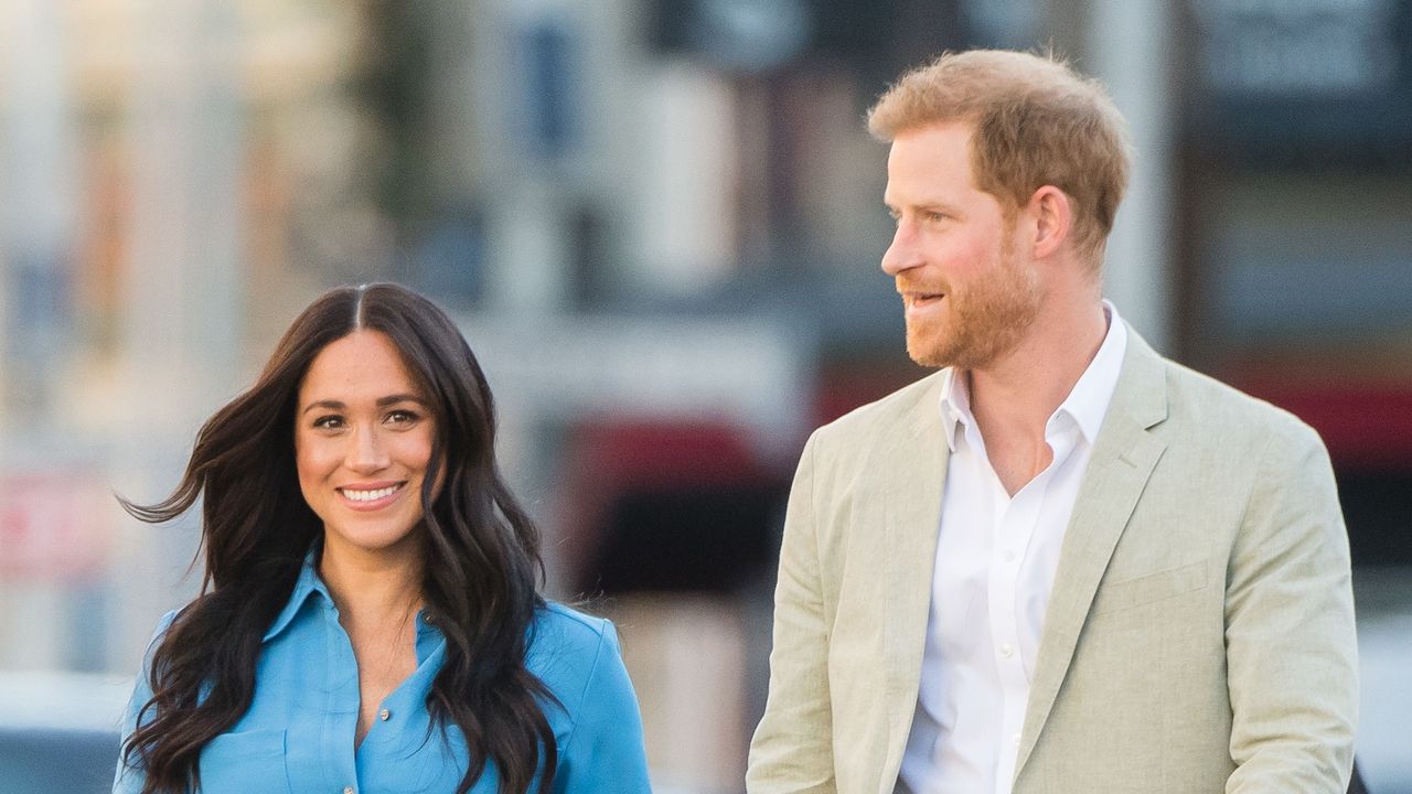 cape town, south africa september 23 meghan, duchess of sussex and prince harry, duke of sussex visit the district 6 museum and homecoming centre during their royal tour of south africa on september 23, 2019 in cape town, south africa district 6 was a former inner city residential area where different communities and races lived side by side, until 1966 when the apartheid government declared the area whites only and 60,000 residents were forcibly removed and relocated photo by samir husseinwireimage