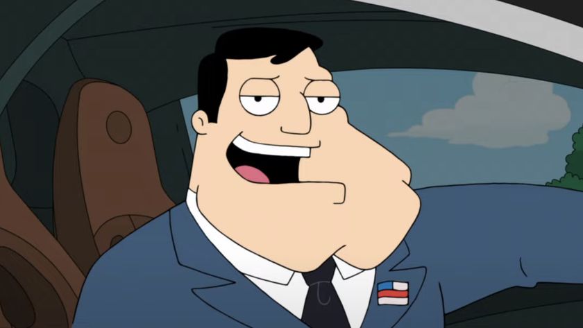 Screenshot of Stan talking through car window in American Dad 