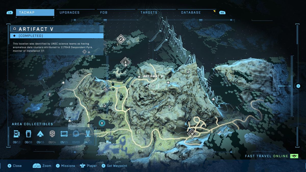 Artifact V location