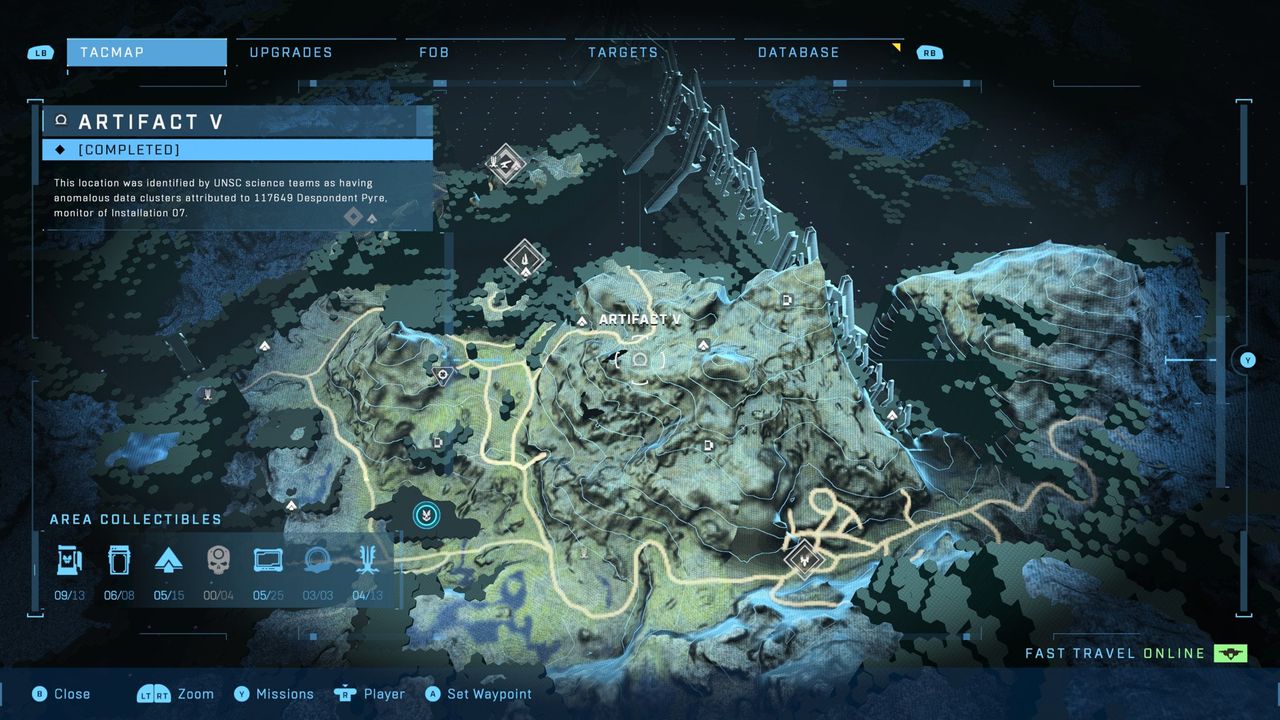Artifact V location
