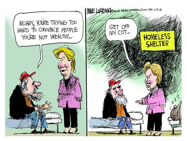 Political Cartoon Hillary Clinton Wealthy 