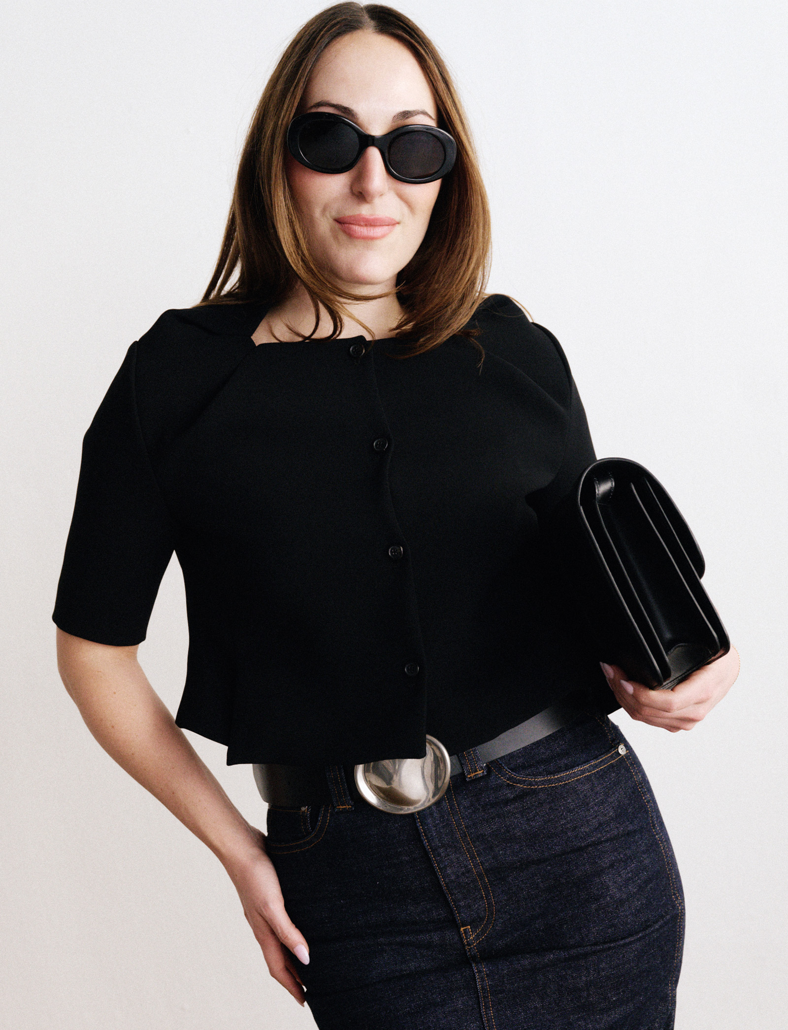 Who What Wear, The Great Try-On, Spring 2026: Khaite Keefe Leather Belt.