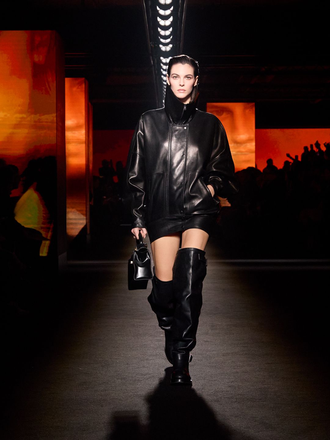 Balenciaga A/W 2026 runway show featuring screens with Euphoria