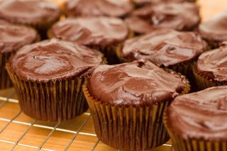 Chocolate mocha coconut muffins