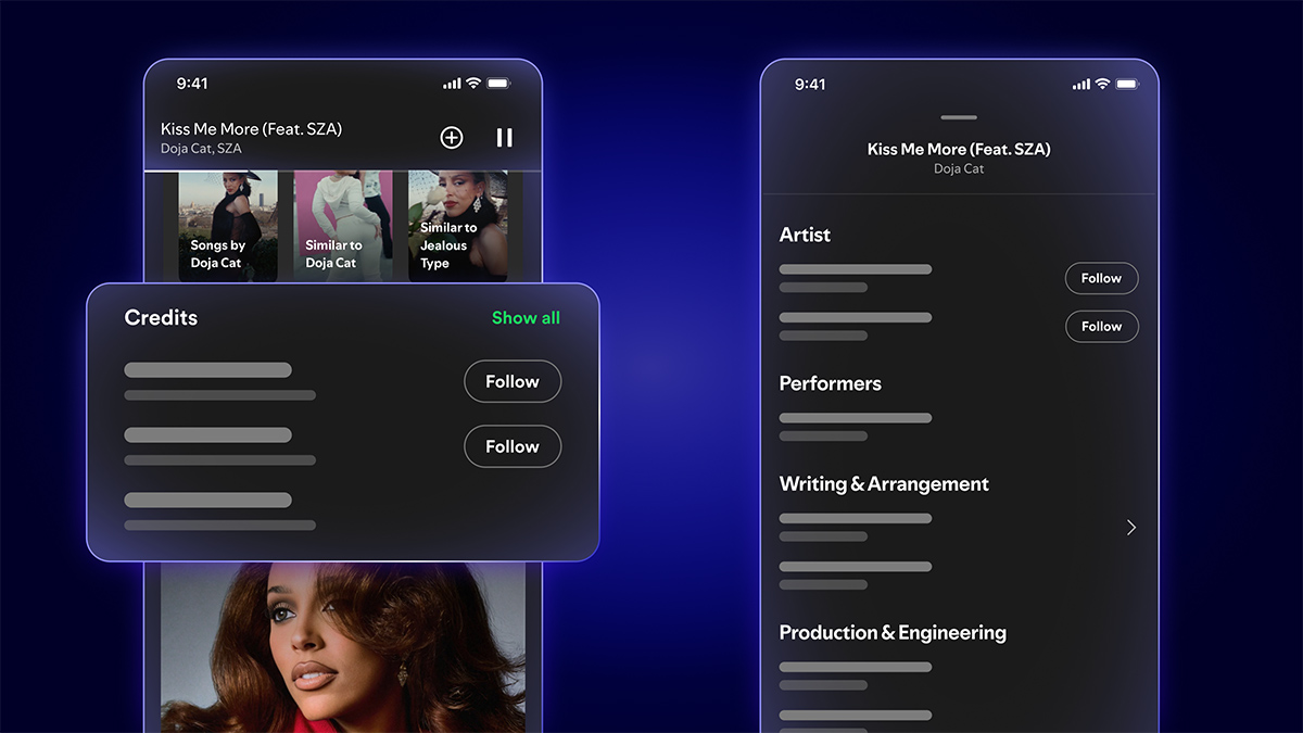 Spotify Song Credits and SongDNA