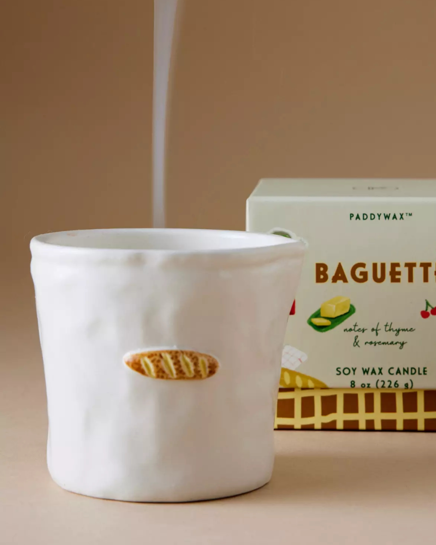 Anthropologie, Paddywax Bistro Baguette Ceramic Candle