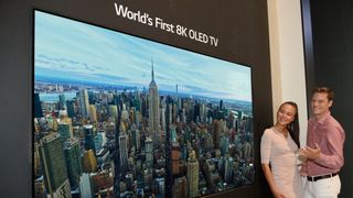 LG var først ute under årets messe med sin 8K OLED-TV