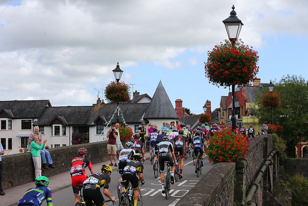 The peloton in action during stage 5 at the Tour of Britain