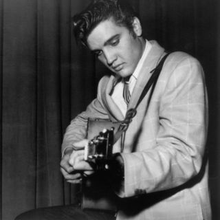 American singer, musician and actor Elvis Presley, 1950s