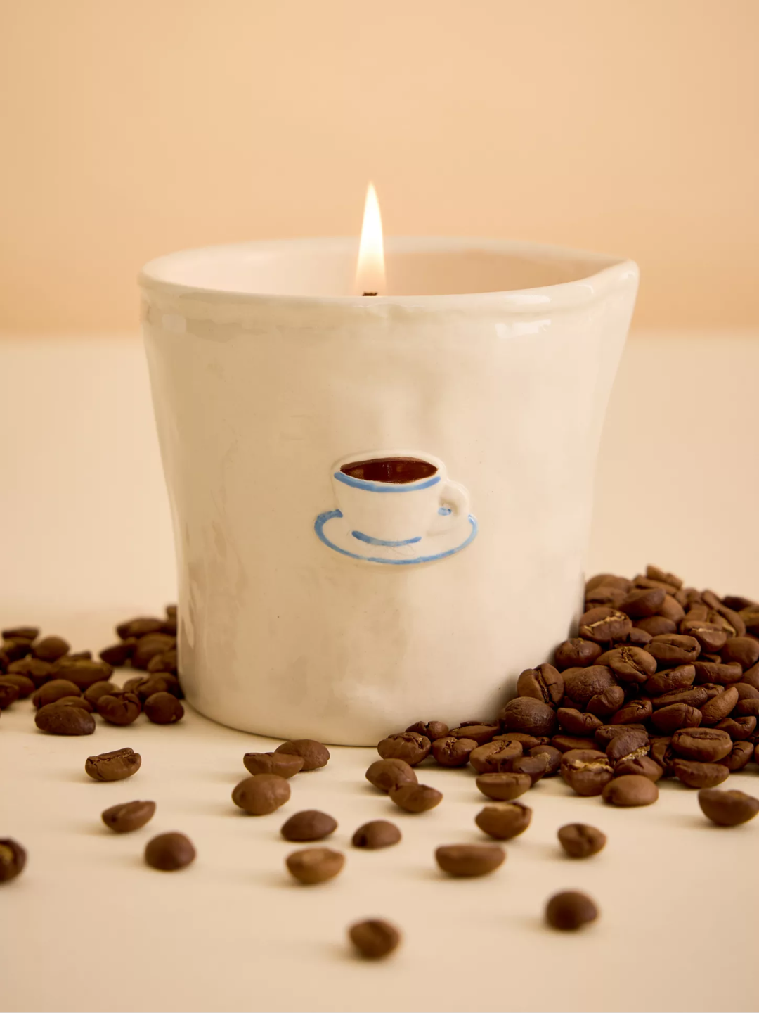 A ceramic chocolate and cherry cappuccino candle from Paddywax
