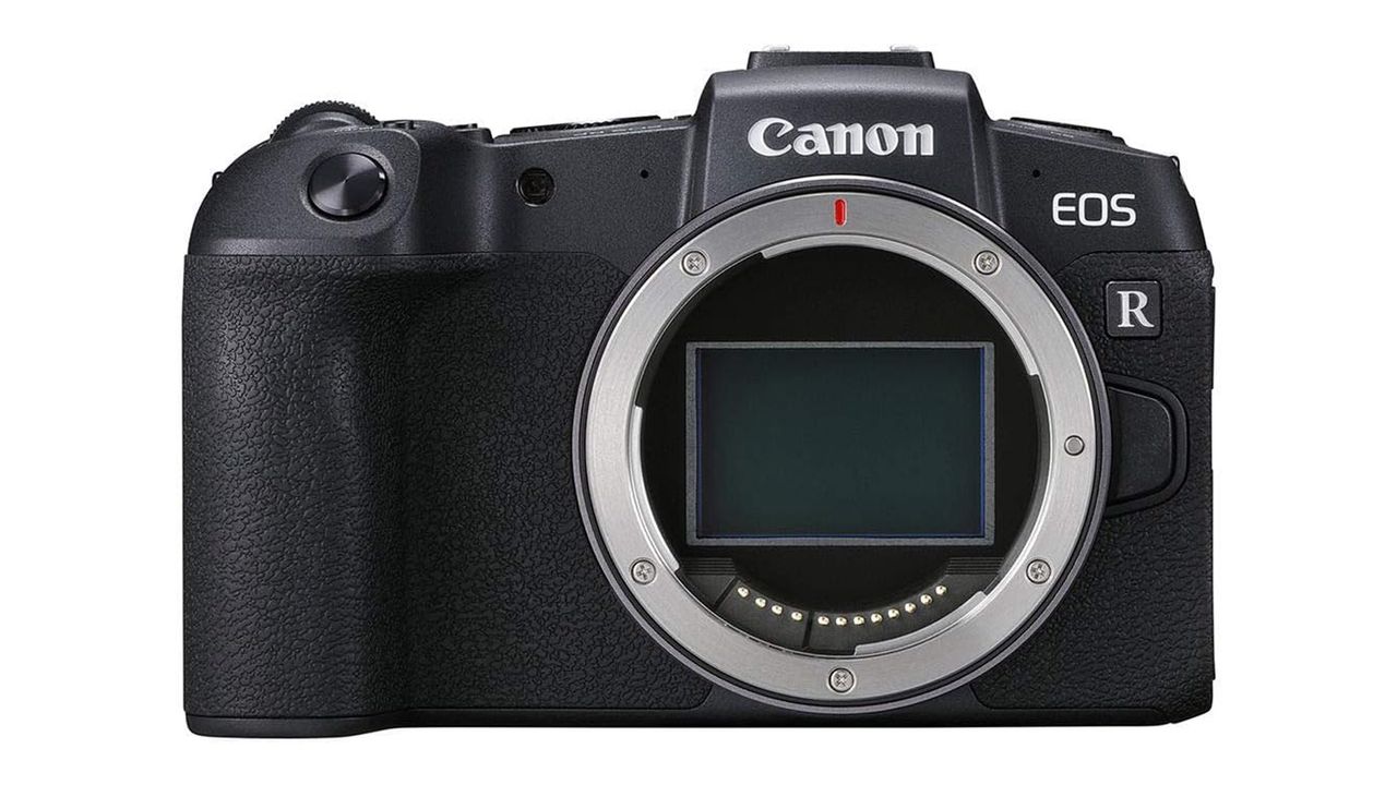Canon EOS RP on a white background