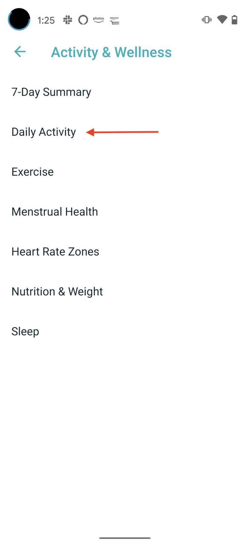 Fitbit Goals Step 3