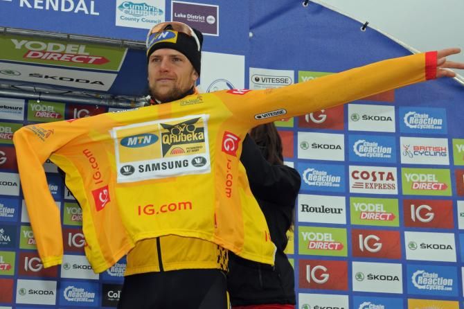Gerald Ciolek (MTN-Qhubeka) took the lead in stage 2 of the Tour of Britain
