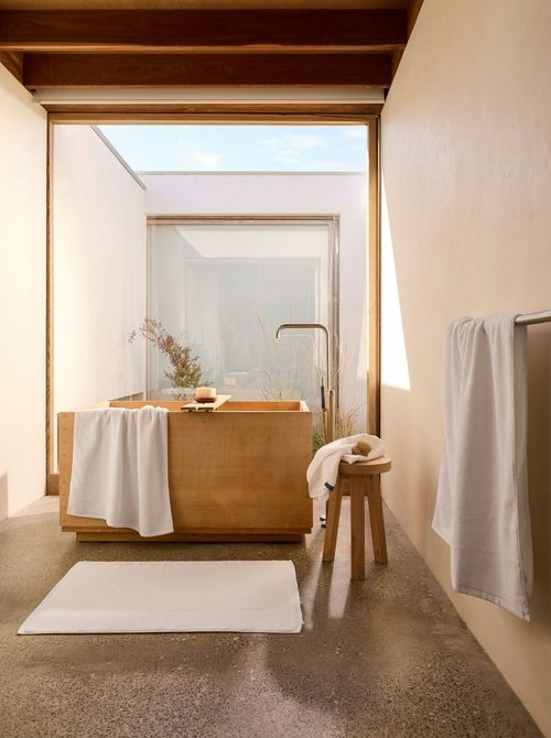 Crisp White Cotton Terry Bath Sheet