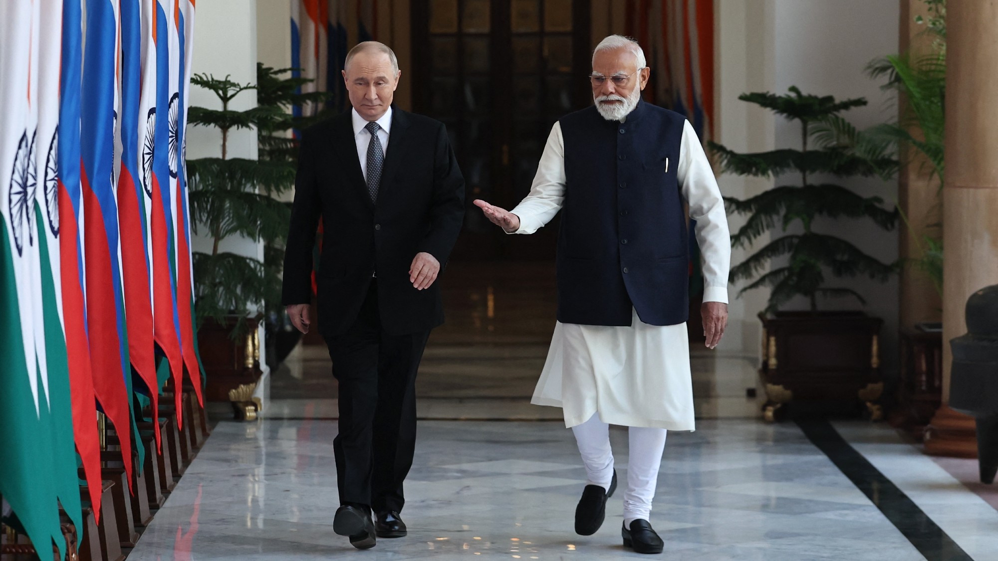 Putin and Modi in conversation