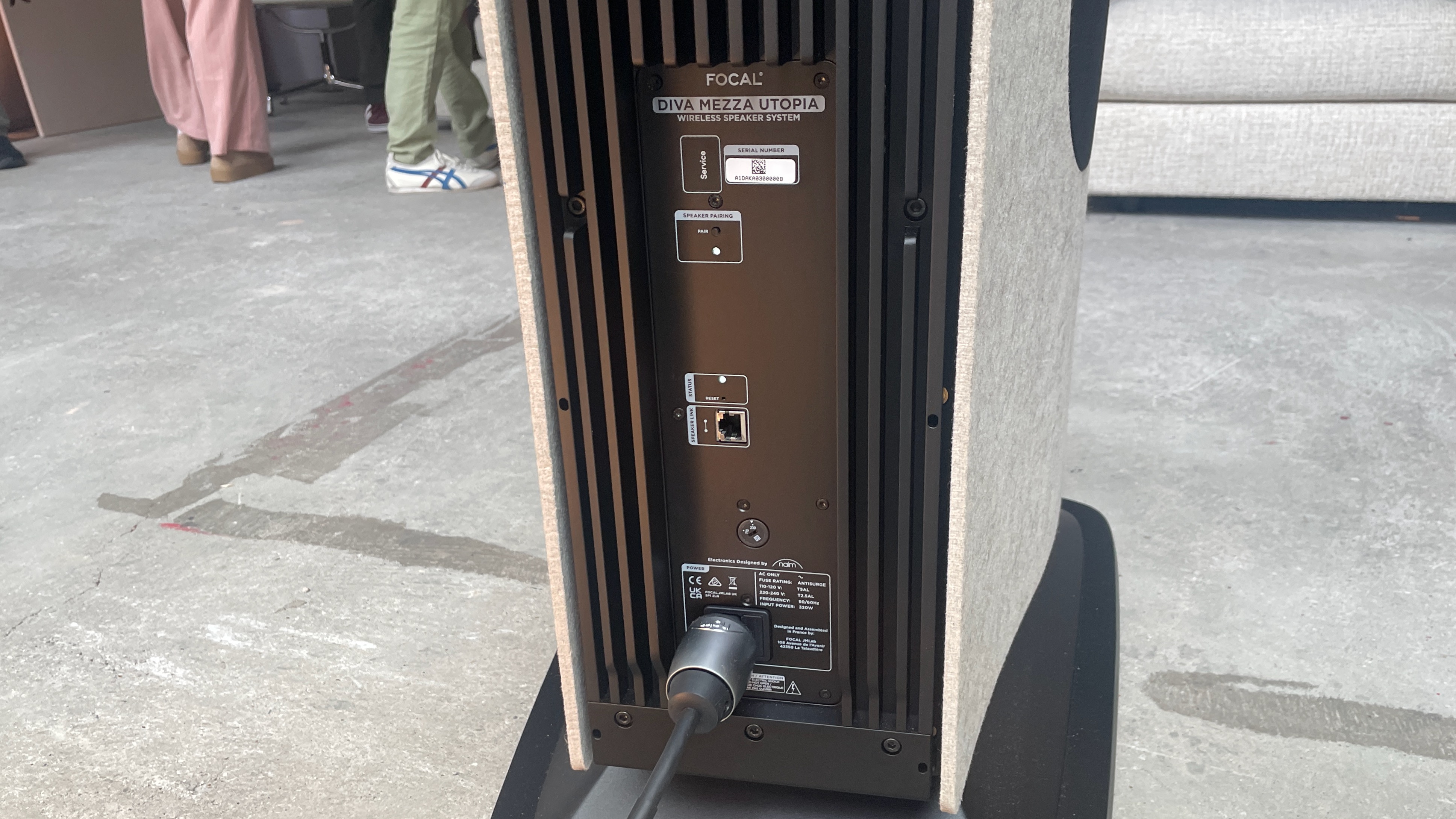 Focal Diva Mezza wireless active speaker system rear panel