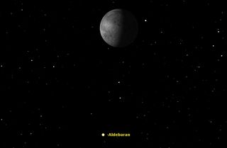 Aldebaran and the Moon, September 2014
