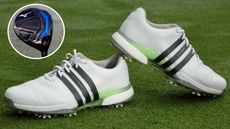 A pair of adidas Tour360 golf shoes